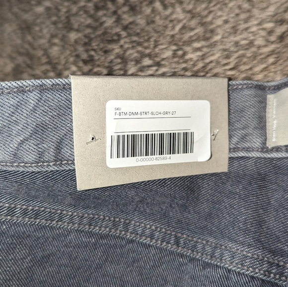 Everlane Rigid Slouch The Relaxed Fit Straight Jean Grey Women's 27 NWT - Picture 9 of 13